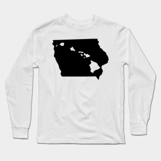 Iowa and Hawai'i Roots by Hawaii Nei All Day Long Sleeve T-Shirt